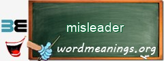 WordMeaning blackboard for misleader